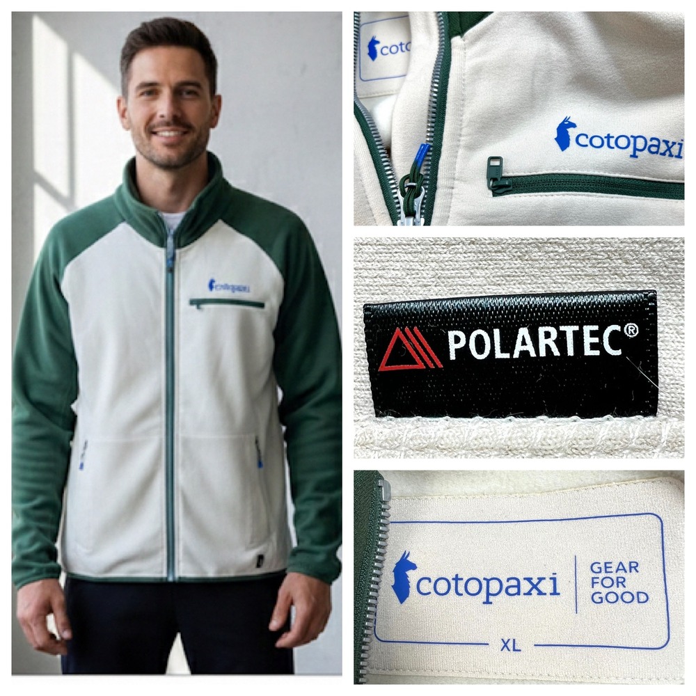 Cotopaxi Teca Fleece Full Zip Jacket Men's XL Polartec Forest Green  Performance